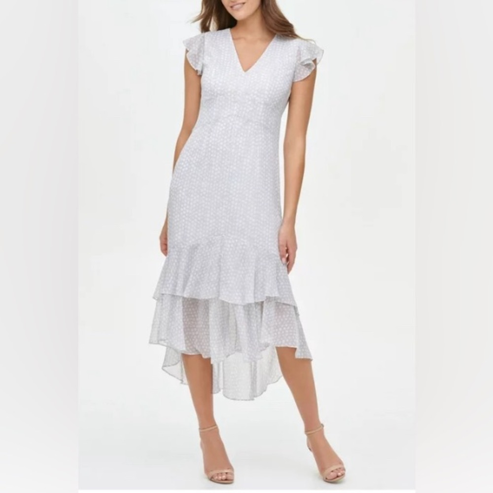 Tommy Hilfiger's high low midi dress  paisley pattern Size 8